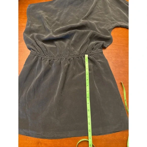 Joie dress Ashton Medium one shoulder black silk short